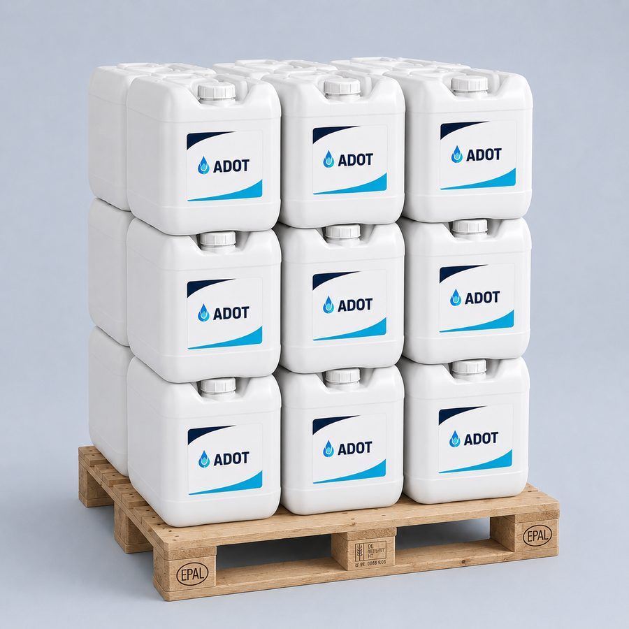 Wzmacniacz mocy czyszczenia dla przemysłu i rzemiosła, europaleta z kanistrami 30 l (EPAL) – ADOT TecLine PowerBoost S7