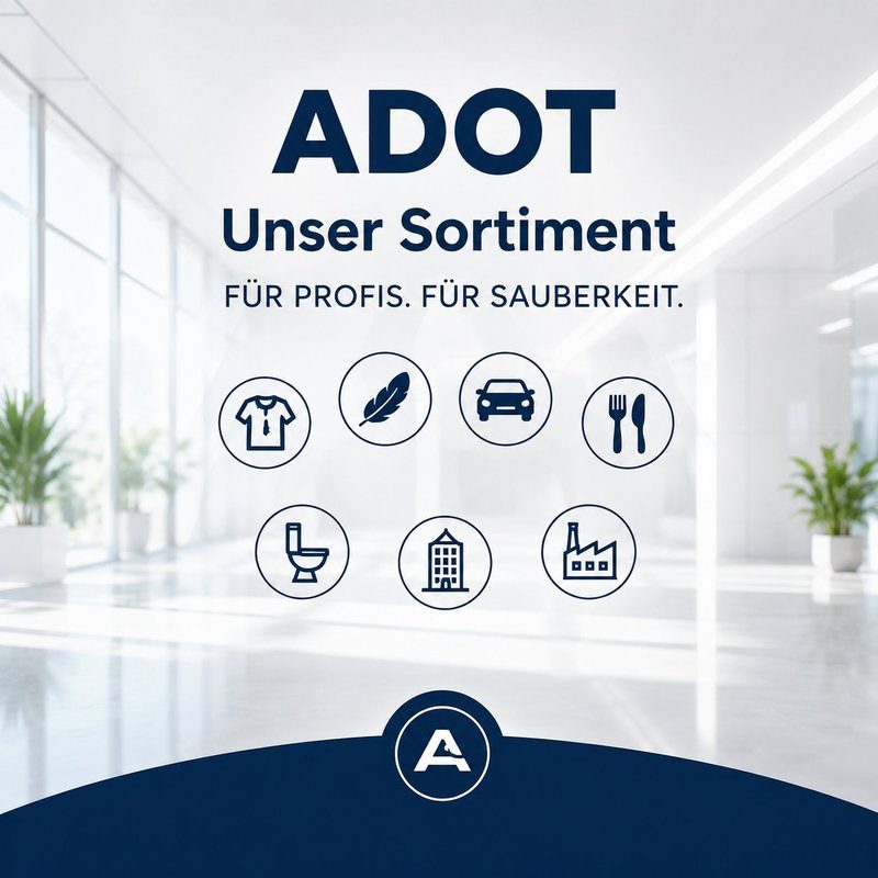 ADOT Reinigungsmittel Sortiment Übersicht
